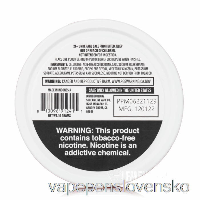 Džús Hlava Nikotínové Vrecká - Broskyňa Ananás Mäta Vape Cigareta